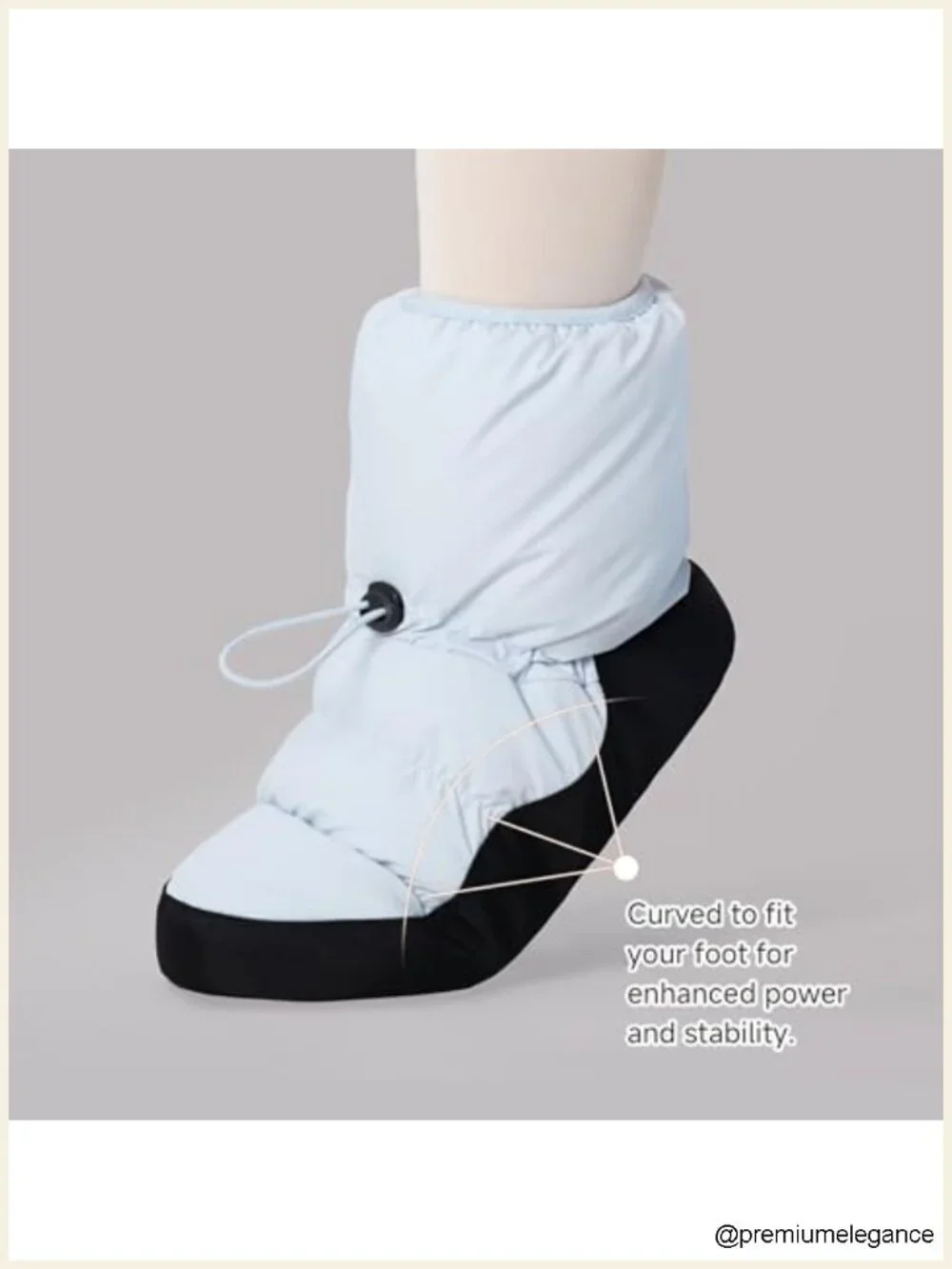 Ballet Warm Up Booties with Adjustable Drawstring - Women's Dance Shoes